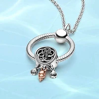 100 925 sterling silver necklace shell hollowed out conch ocean series high quality gift multi style the most popular
