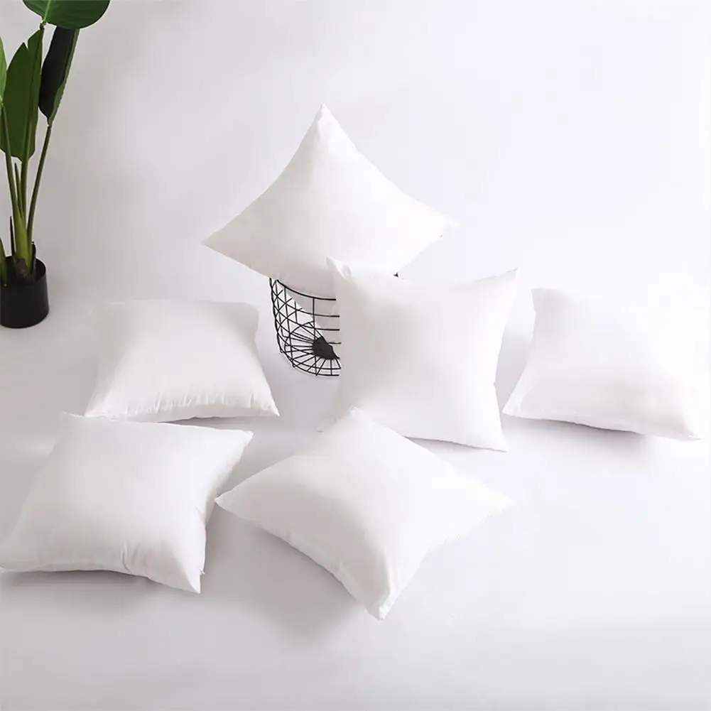 

Premium Throw Pillow Inserts Pure Cotton Hypoallergenic Anti-mite Cushion Cores Machine Washable Square/ Rectangle Pillow Core