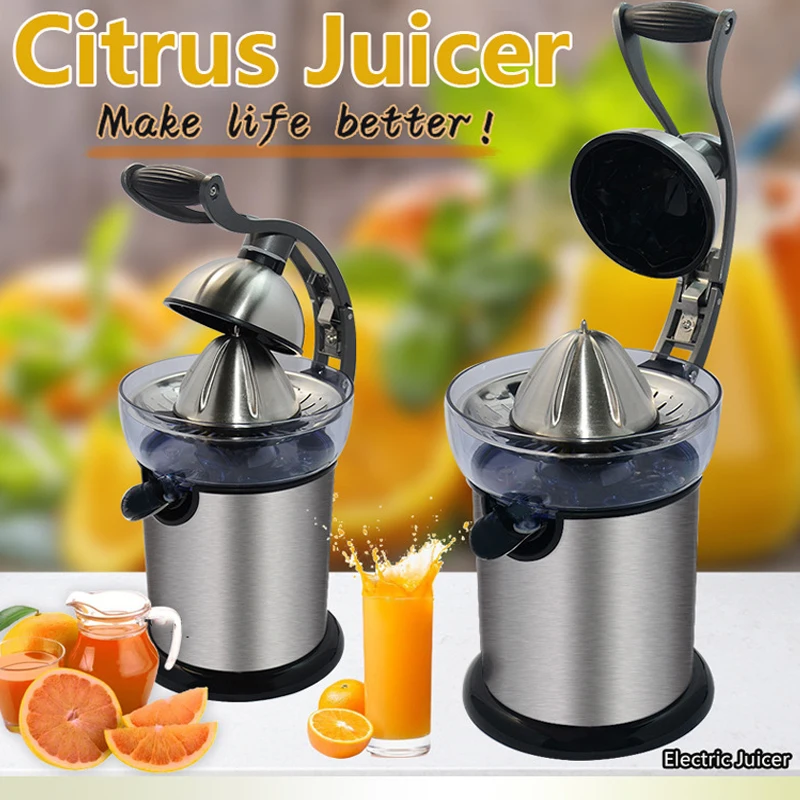 

Electric Orange Juicers Fresh Juice Home Portable Orange Squeezer Machine Stainless Steel Squeezing Lemon Fruit Juicer Extractor