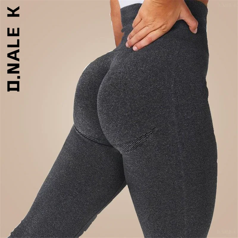 

D.Nale K High Waist Seamless Leggings Push Up Pants Sport Fitness Yoga Pants High Waist Booty Gym Elasticity Legins