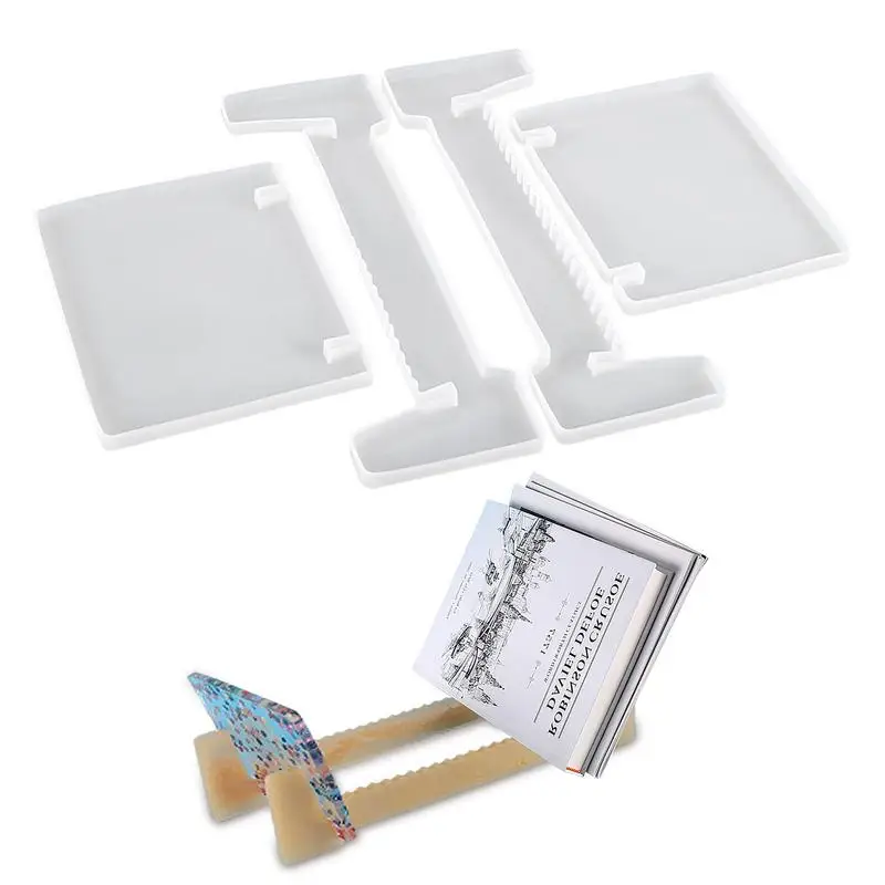 

Storage Rack Silicone Mold Set Vinyl Record Holder Resin Mould Multifunction Display Stand Bookshelf Epoxy Mold For LP Album DVD