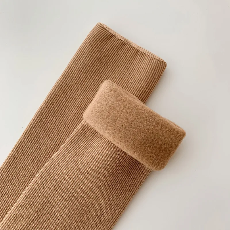 Женские зимние толстые кашемировые пушистые однотонные женские носки