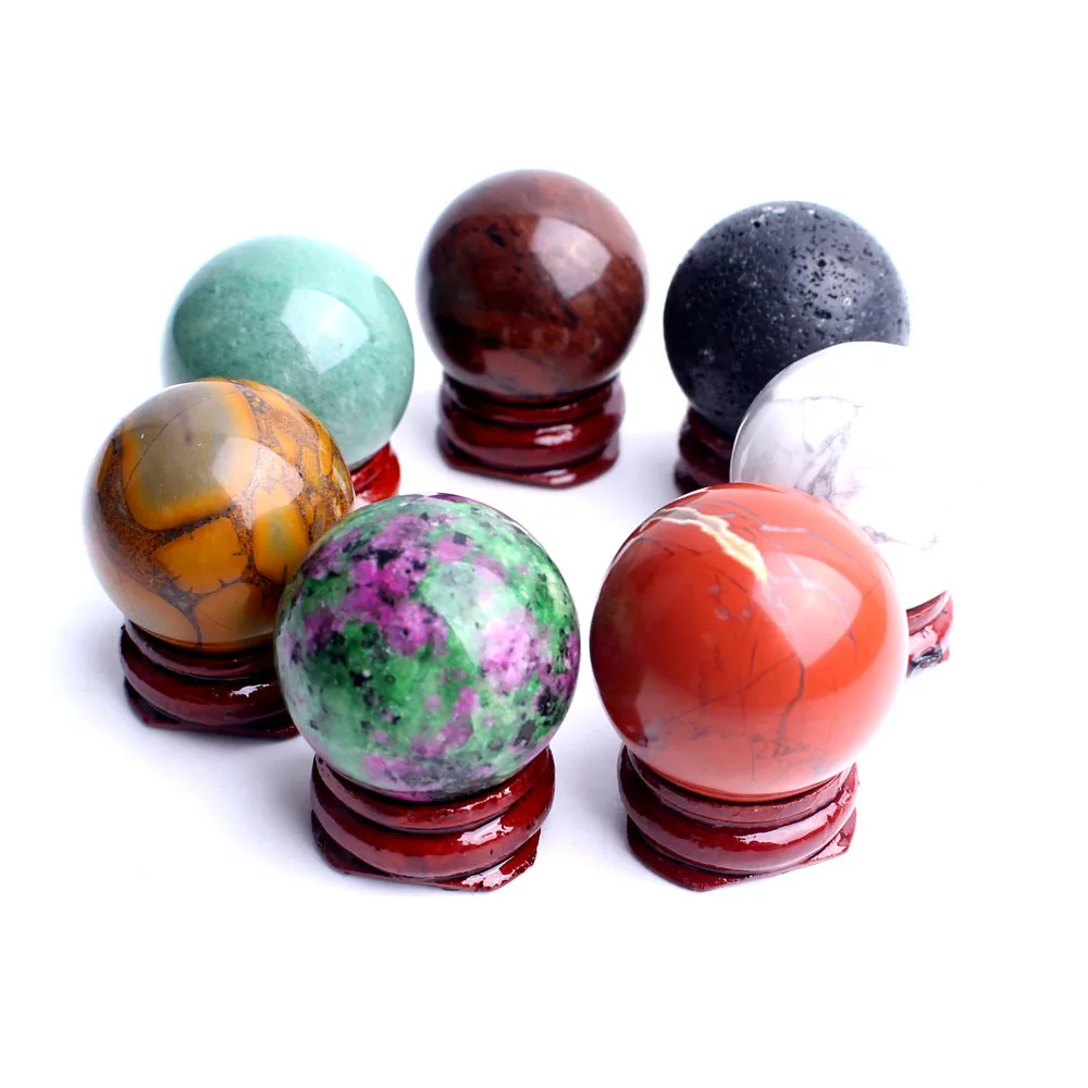 Натуральный Аметист обсидиановый камень 18-20 мм Хрустальный шар сферическая