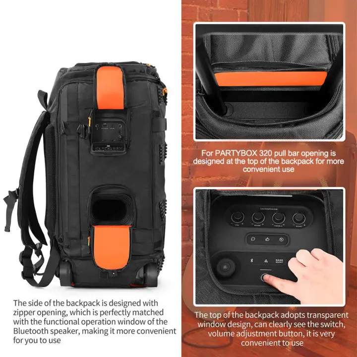 Водонепроницаемая сумка для динамика JBL-Partybox Stage 320 BT