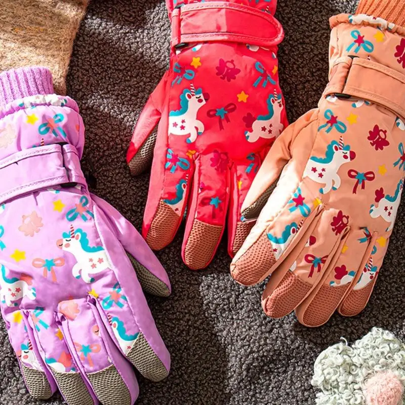 Kids Winter Gloves Hand Warmer Ski Gloves for Girls Boys Breathable Hand Warmers