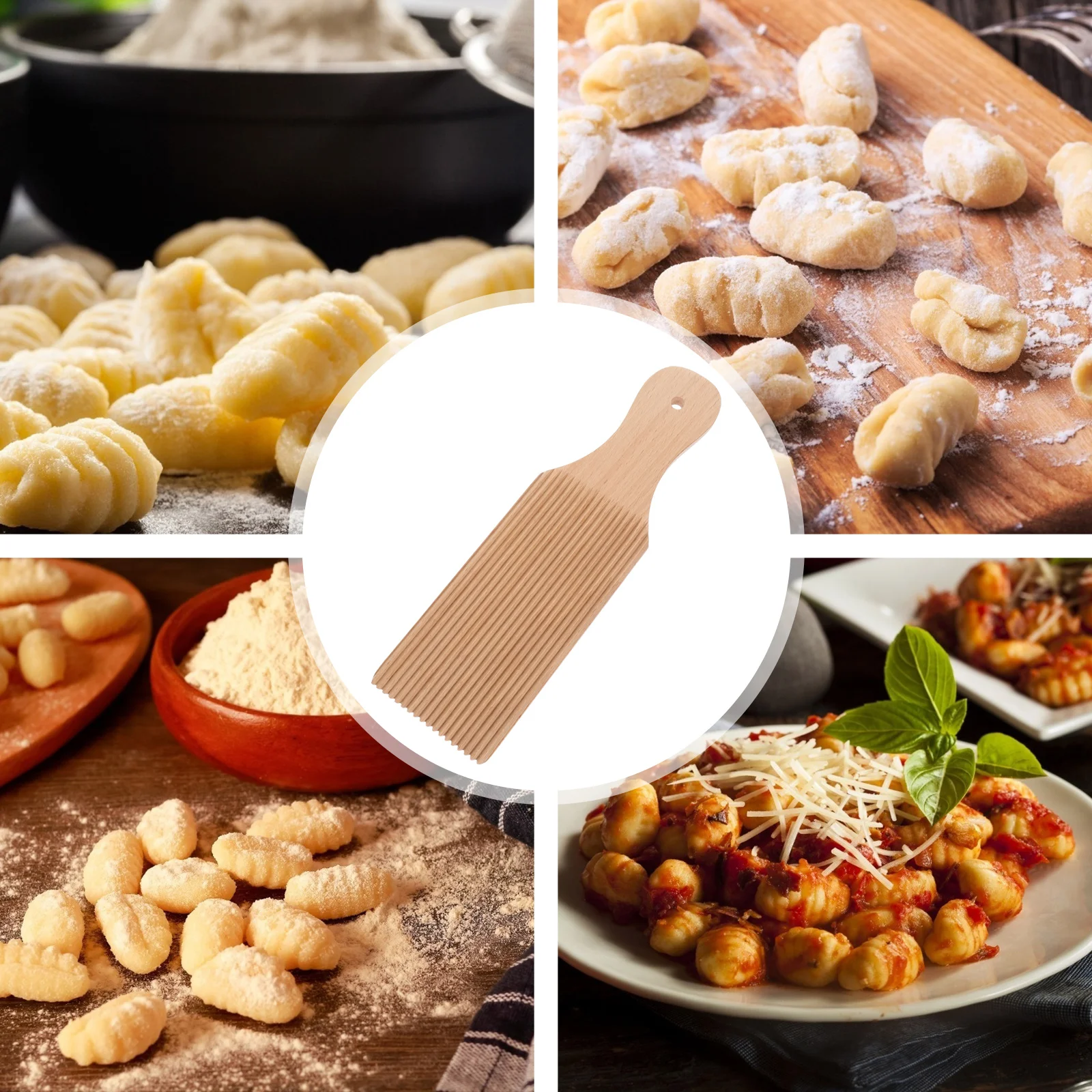 Доска для макарон аксессуары кухонные инструменты бытовые деревянные лопасти