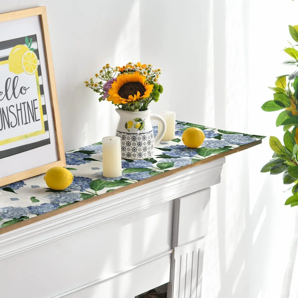 Скатерти для украшение кухонного стола с акварелью сезонная использования в