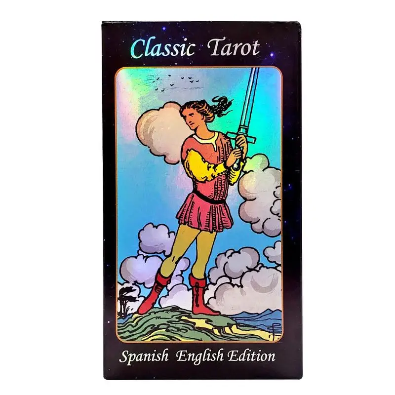 

78 Tarot C lassic Little Knight Flash Card Spanish Version Oracle Deck Fortune Telling Fate Divination Cards Family Table Party