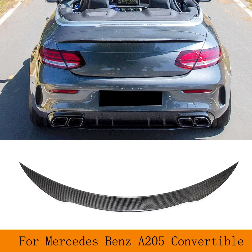 

Rear Trunk Spoiler Wing For Mercedes Benz A205 C43 C63 AMG 2015-2020 Rear Trunk Boot Lip Wing Spoiler Carbon Fiber