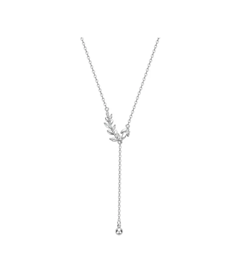 

Wheat Diamond Tassel Necklace for Women Clavicle Chain for Women