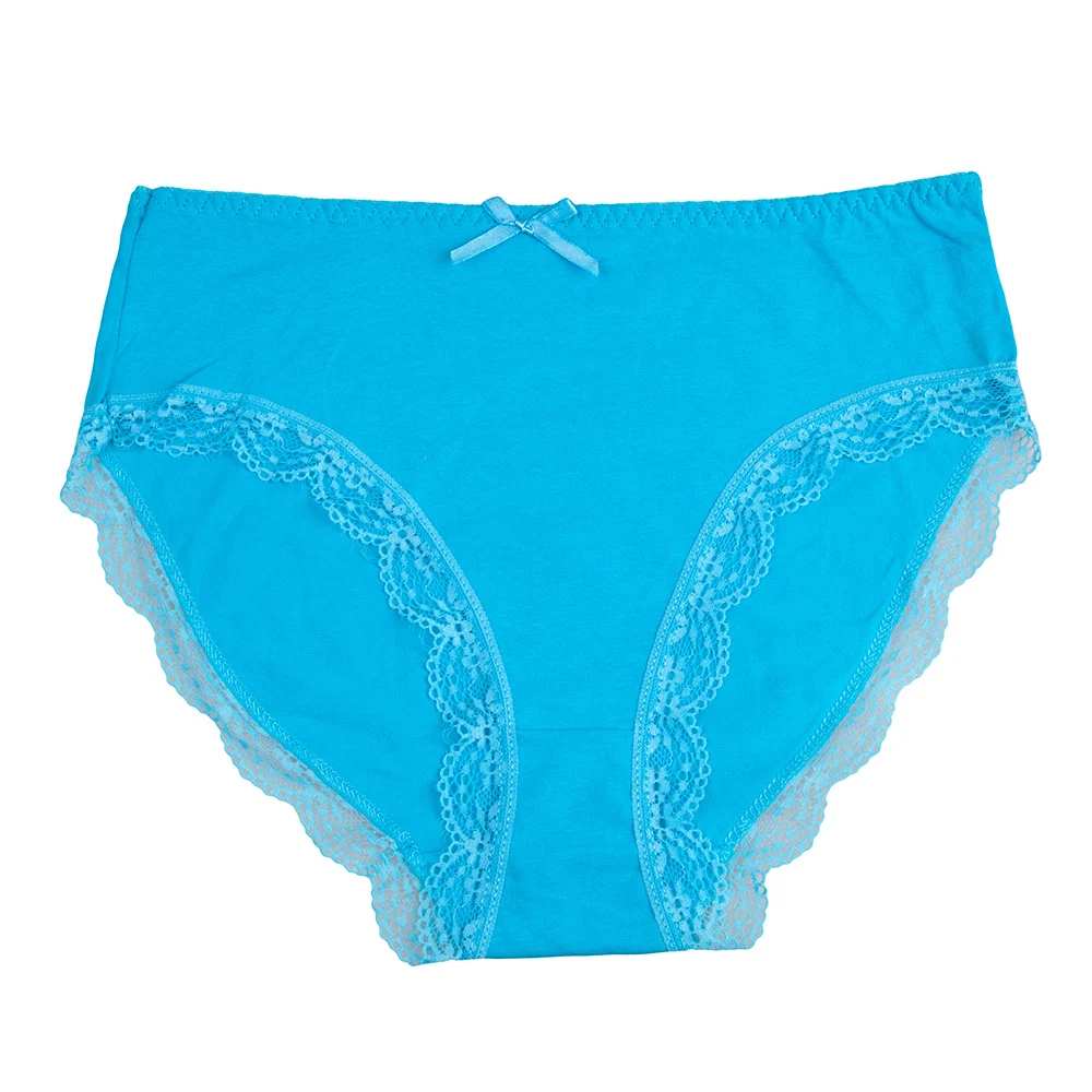 FUNCILAC Underwear Women Plus Size Panties Sexy Lace Female Underwear Ladies Girls Intimate Shorts Briefs For Women 6 Pcs/Lot