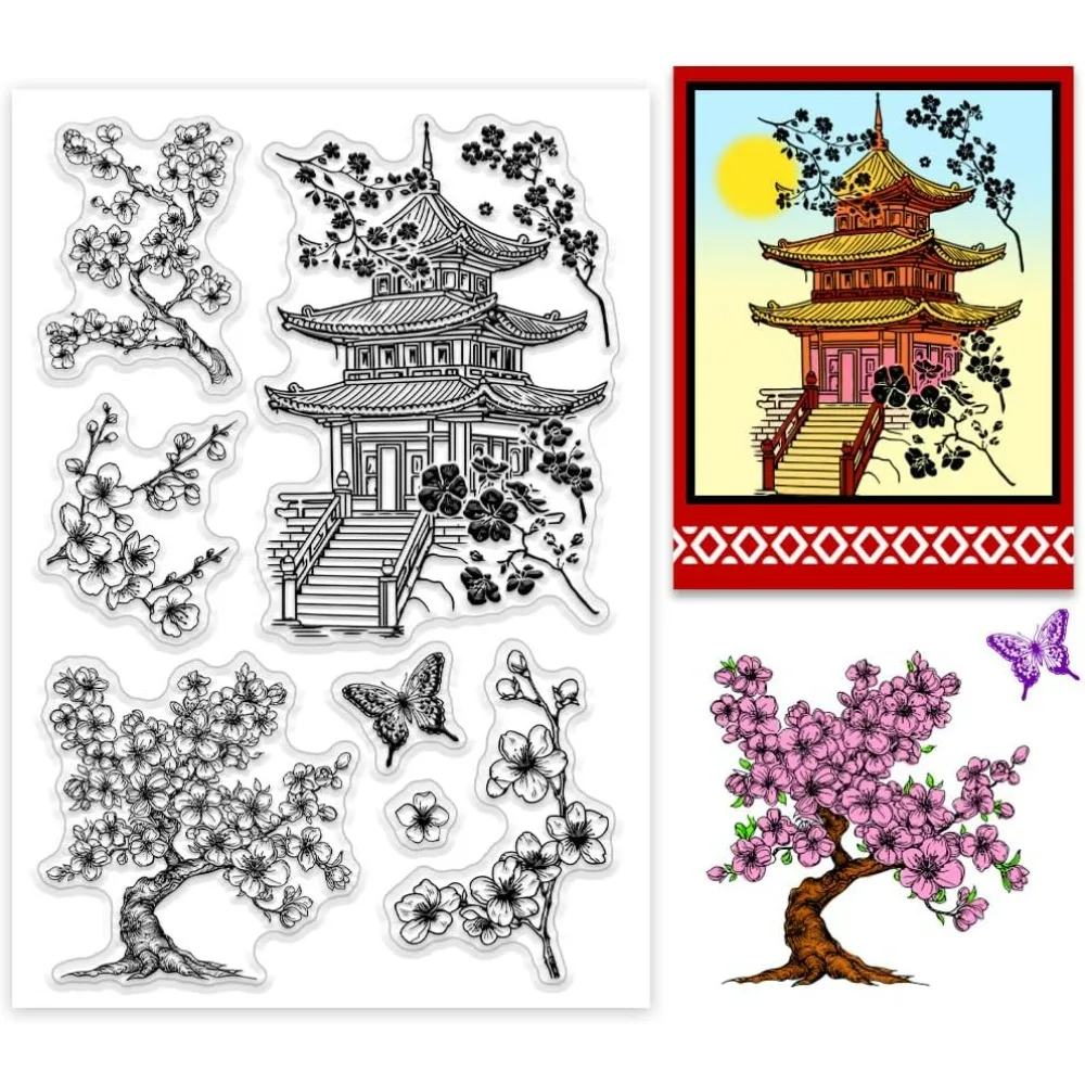 Прозрачные штампы восточной тематики