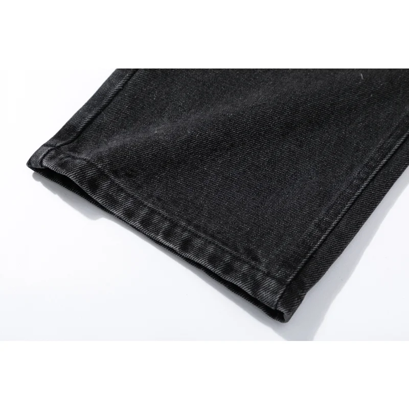 Y2K Men's Jeans European and American VETEMENTS Printing Straight Loose Large Size Men's and Women's Jeans Hot Sale 2023