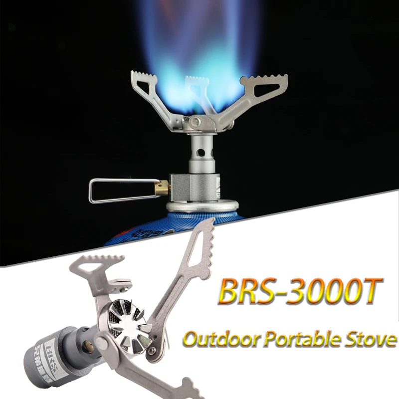 

Portable BRS 3000T Titanium Metal Gas Stove 25g Lightweight Mini Furnace Cooker Burners for Backpacking Camping Outdoor Stoves