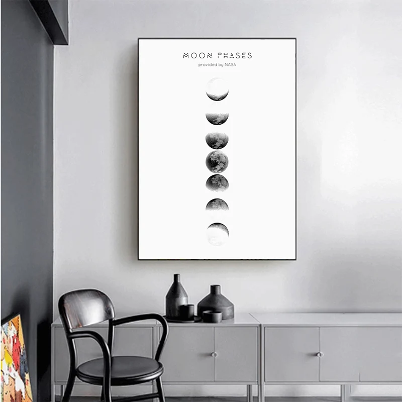 Ноурдика Современная Абстрактная живопись Луна холст дом спальня украшение для