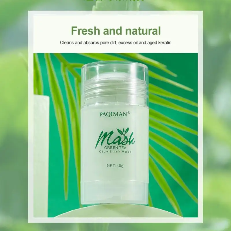 

Solid Mask Cleansing Clay Mask Moisturizing Green Tea Seaweed Facial Mud Mask Stick Oil Control Remove Blackhead Cleansing Pores