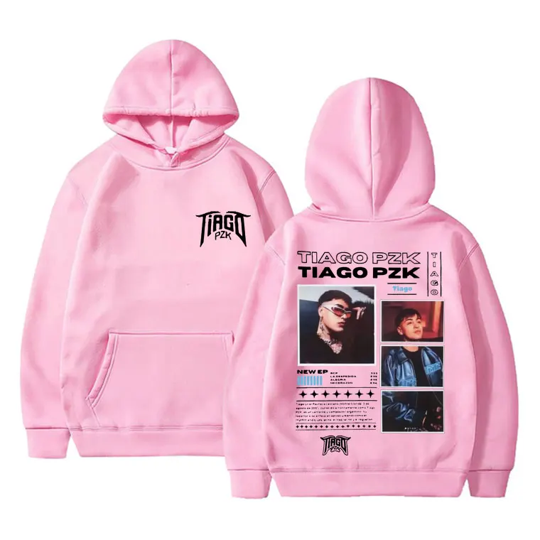 Rapper Tiago Pzk Graphic Hoodie Men Women Clothing Fashion Hip Hop Sweatshirt Men's Fleece Cotton Oversized Hoodies Streetwear