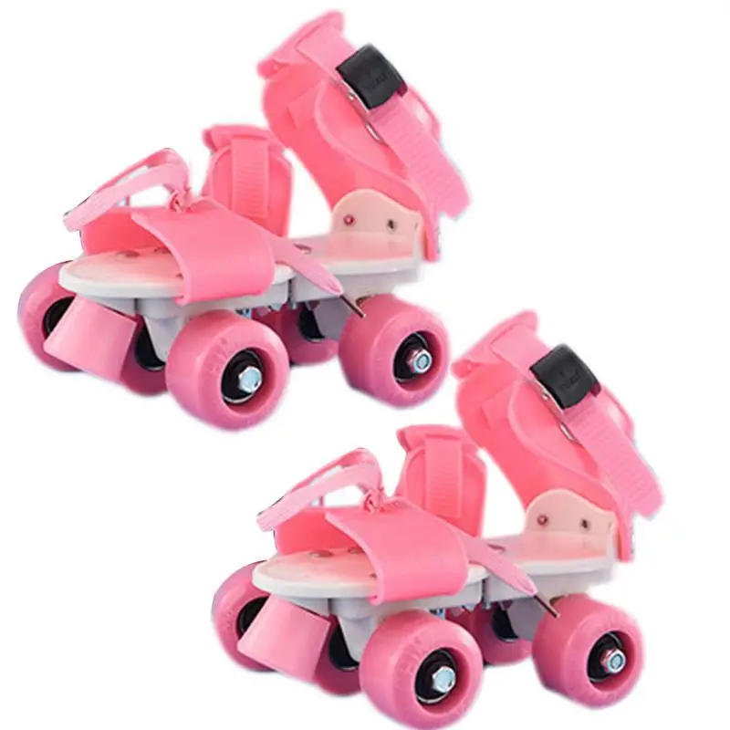 

Roller Skates Unisex Roller Skates Double Row Four Wheels Easy To Wear Inline Skates Simple Design Walking Shoes For Kids Boys
