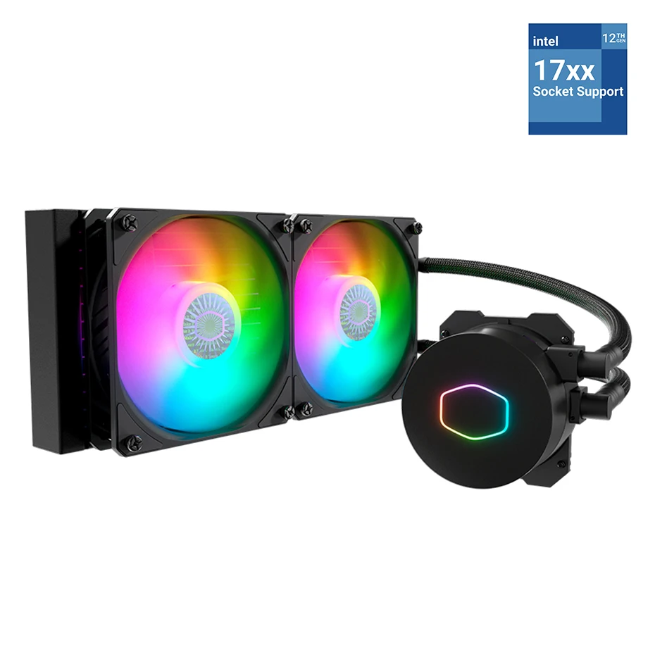 Master Ml240l V2 Argb Cpu Water Cooler With Controller 120mm 5v Addressable Rgb Fan Cpu Liquid Cooling For 1700 2066 Am4