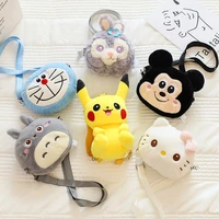 pikachu coin purse cartoon messenger bag doraemon kitty cute fashion anime figure shoulder bag toy for children gifts
