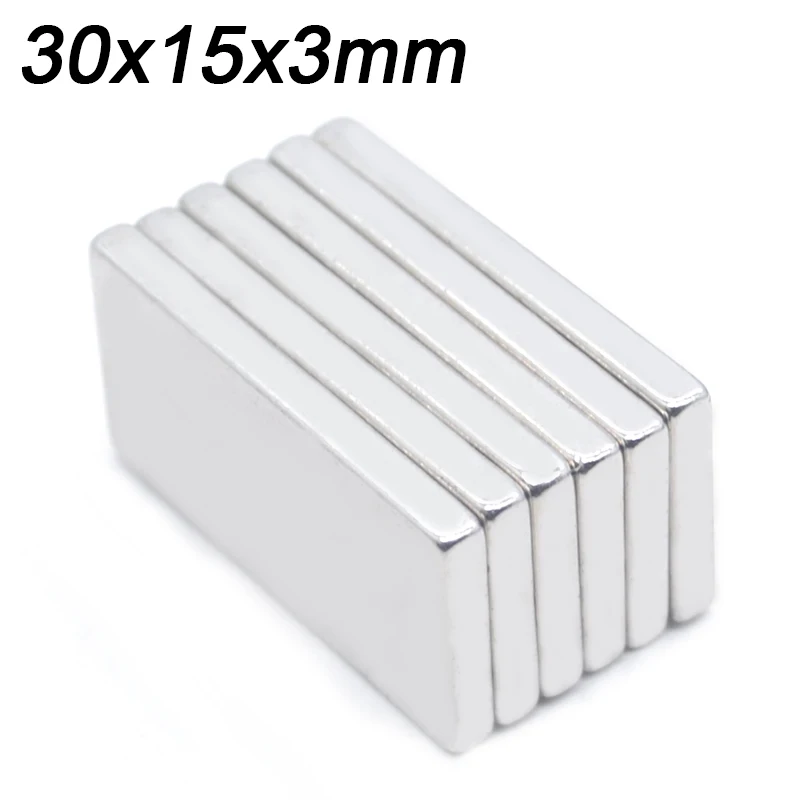 

Magnet 10pcs 30x15x3mm hot round Strong Search Magnet Neodymium Magnet Rare Earth 30*15*3mm powerful permanent magnet imanes