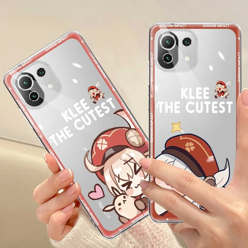 

Matte Genshin Impact Klee Anime Case For Xiaomi Mi 11 Lite 12T Pro 13 M5 M5s 11T 5G POCO X3 NFC POCO M3 12X 10T Note 10 9T F3