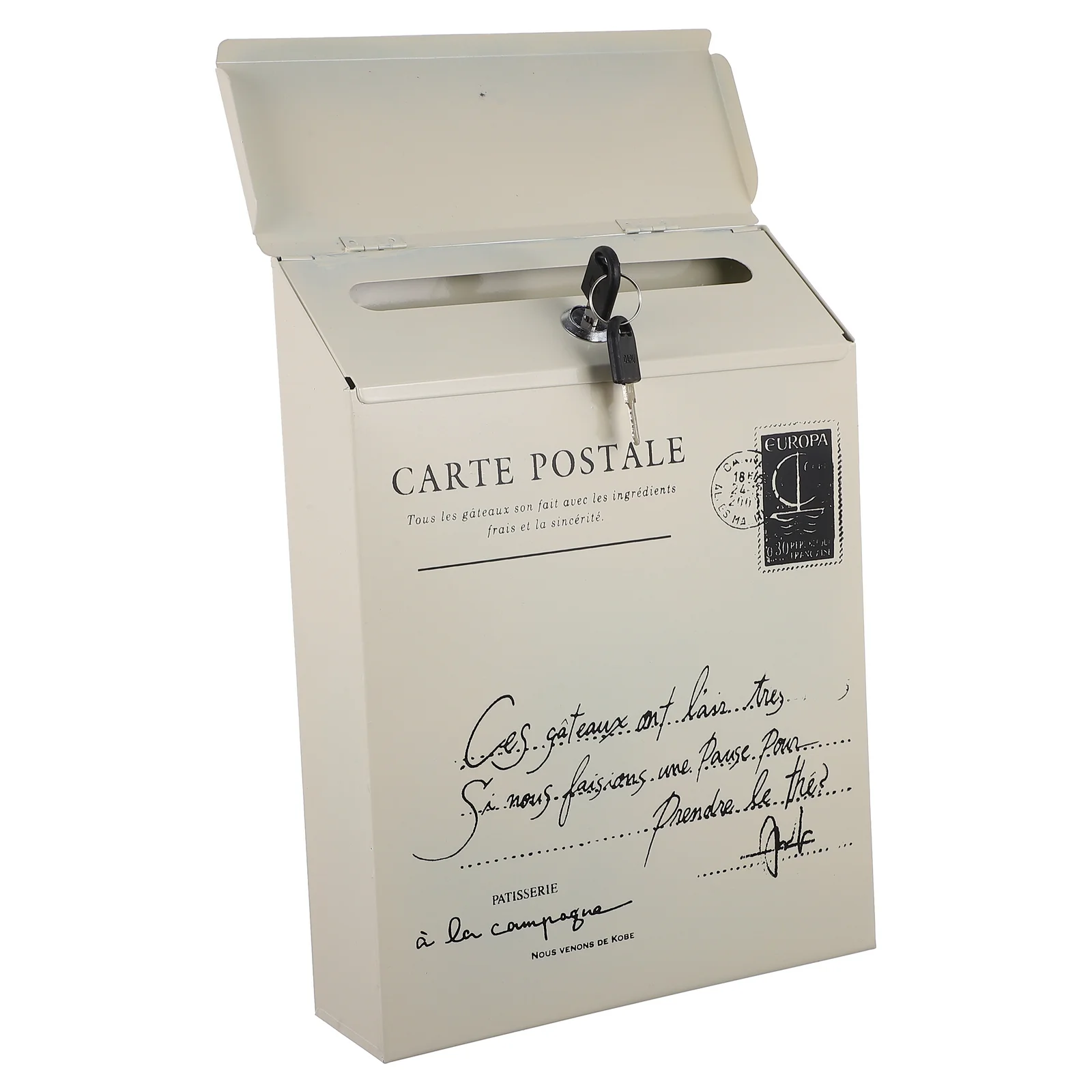 

Post Box Files Holder Outdoor Decorationes Stainless Steel Mail Box for Home Decorative Lockable Farmhouse Mail