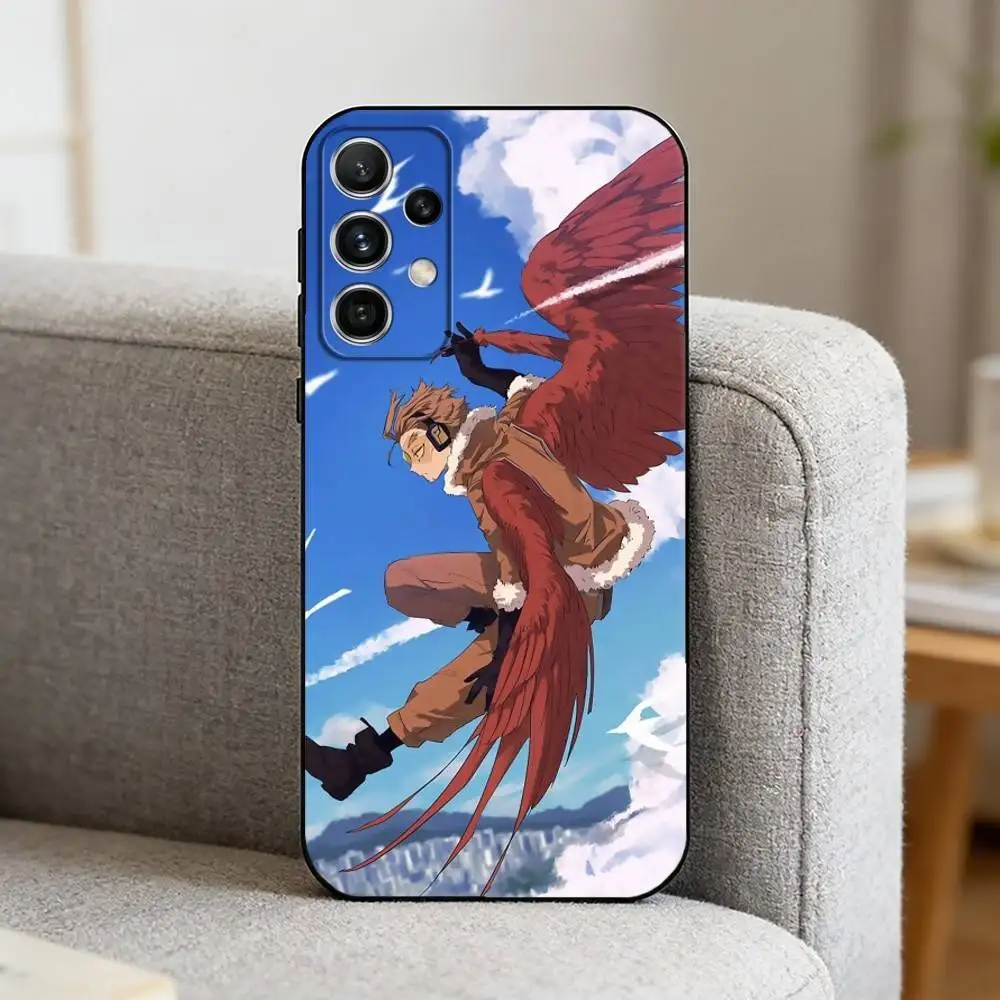 Чехол для телефона My Hero Academia Hawks Tokoyami для Samsung S25, S24, S21, S22, S23, S30, Ultra, S20, Plus, Fe, Note, 10, 9, 5G, черный (art.: 3920dc7fd50bd) - 3920dc7fd50bd