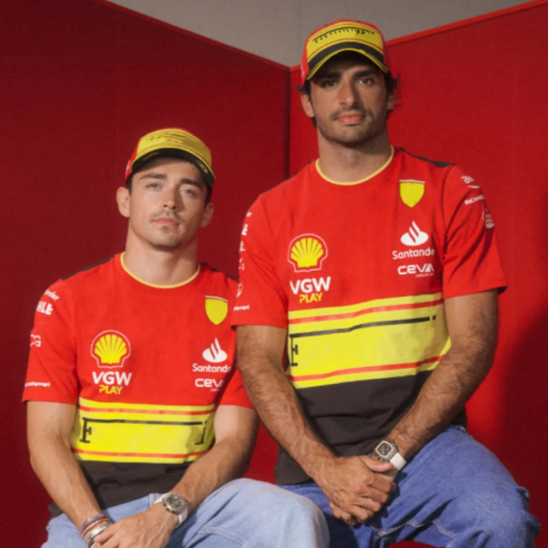 

Formule Replica Scuderia T-shirt POLO Monza GP Special Edition Carlos Sainz T-shirt Uniform CHARLES LECLERC Tees Italian Gp Polo