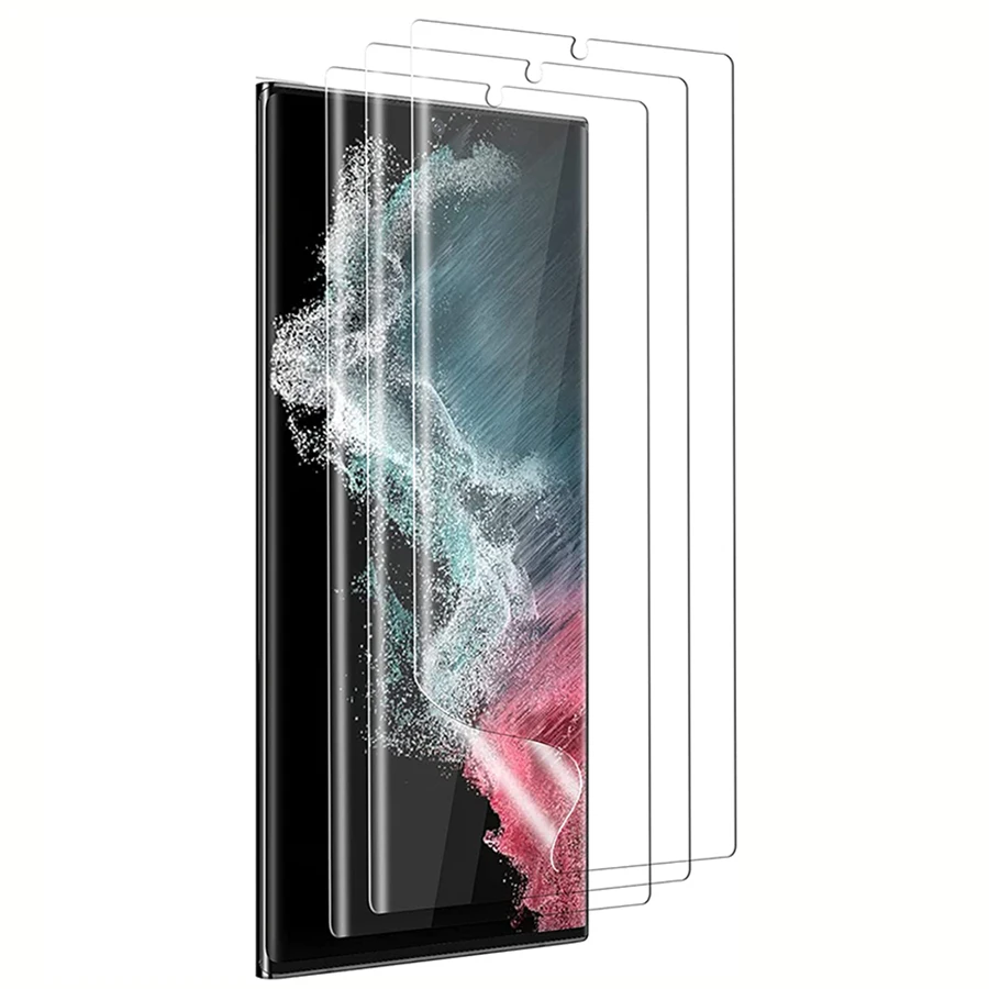 9D Soft Silicone Clear Hydrogel Film For Samsung Galaxy Note 20 Ultra S23+ S23 Ultra A52s A72 A51 A71 A54 TPU Screen Protector