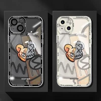 disney mickey minnie cartoon graffiti shockproof phone case for iphone 13 12 11 pro mini xs max 8 7plus x xr silicone soft cover