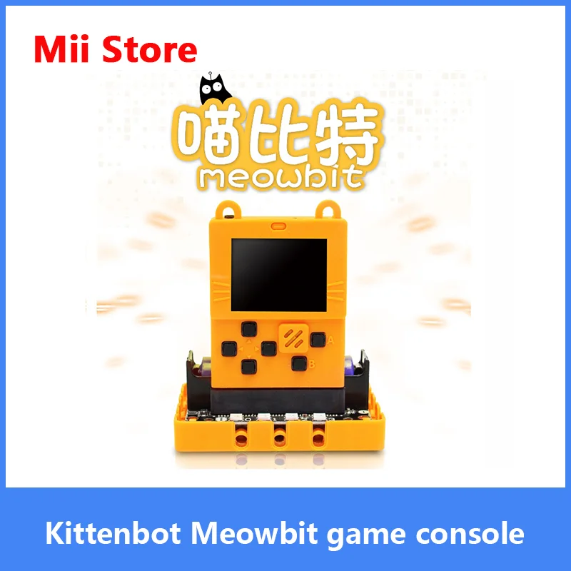 Kittenbot Meowbit игровой компьютер в стиле ретро с микро: bit графическая чесалка 3 программируемый Питон