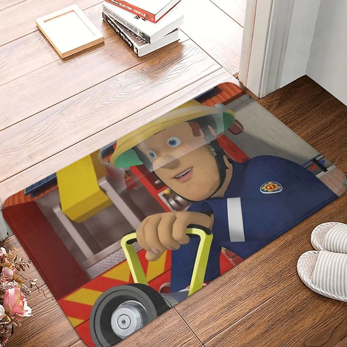 

Fireman Sam Animated Non-slip Doormat Main Character Bath Bedroom Mat Welcome Carpet Indoor Modern Decor