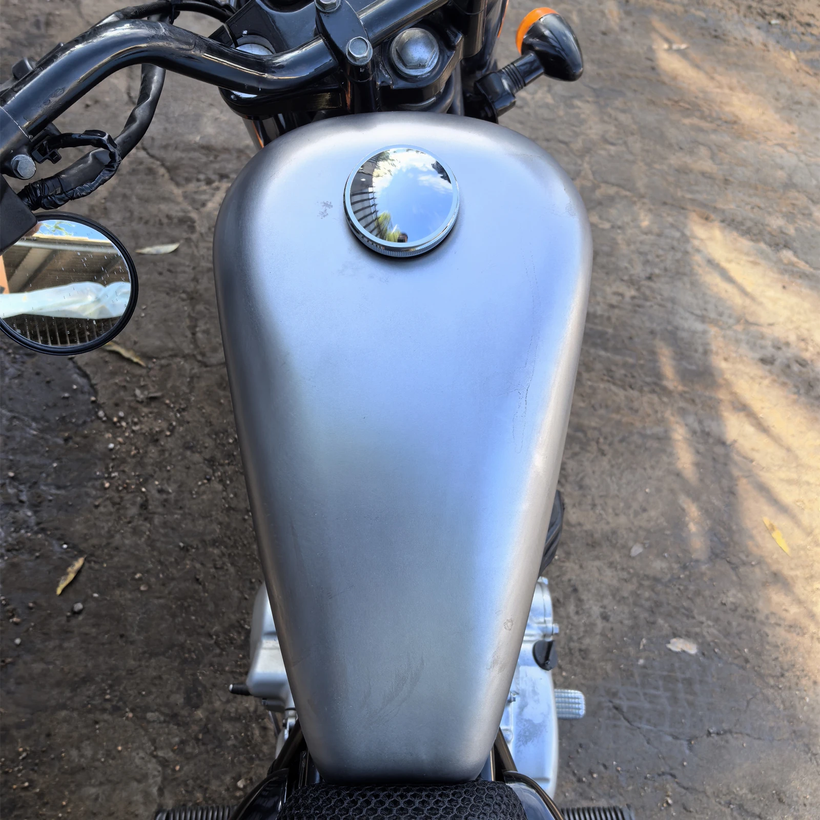 7 л мотоциклетный топливный бак Ретро масляный ящик для SUZUKI GrassTracker 250 до 2016