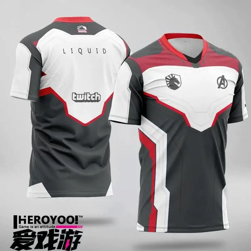 

Team Liquid ESports Team Suit Customizable Name Men's and Women's T-shirt Casual Short Sleeve Top Sweatshirt Men's Clothing