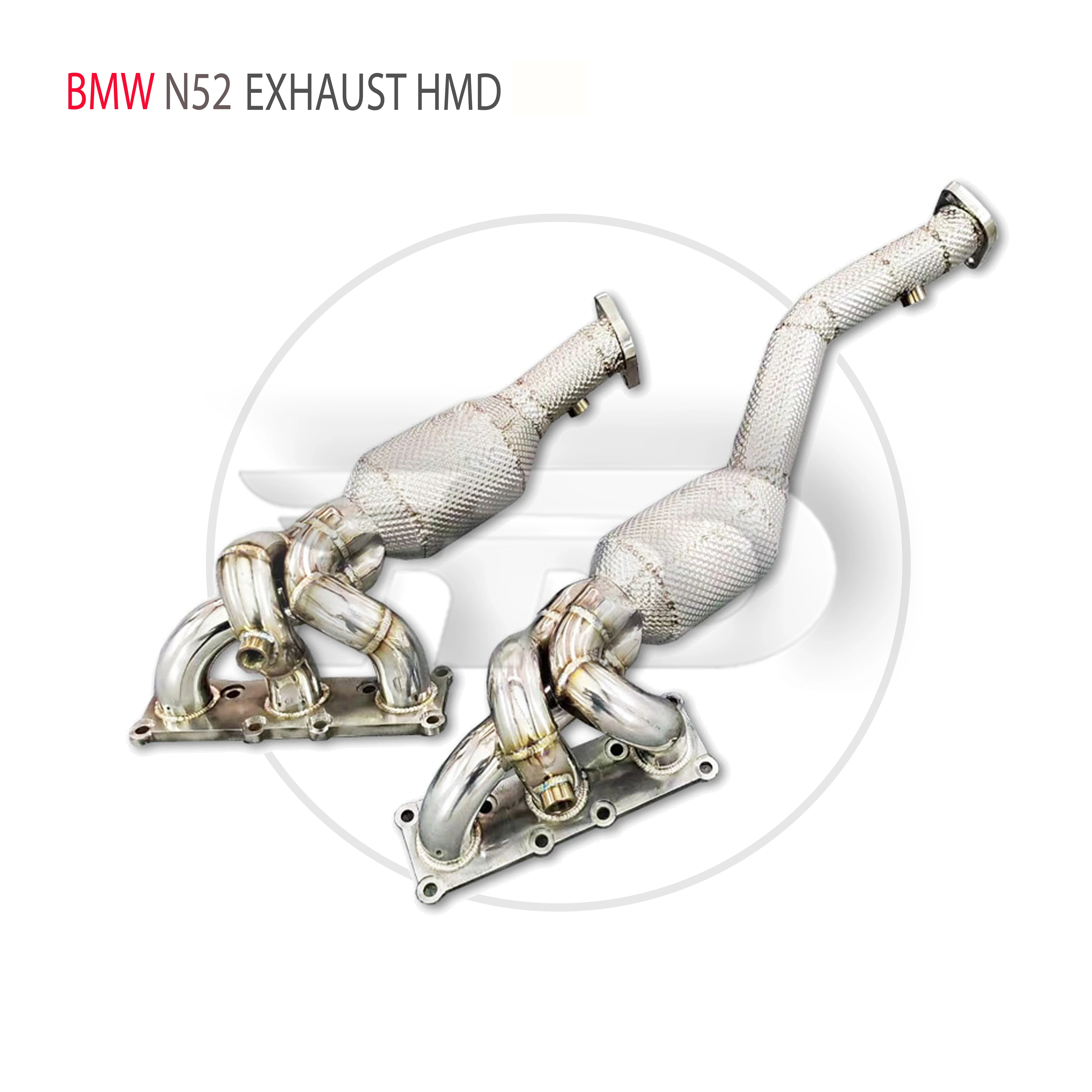 

HMD выхлопная система, высокая производительность потока, канальная труба для двигателя BMW X1 25i 28i N52 3,0 л, автомобильные аксессуары с каталитическим эффектом