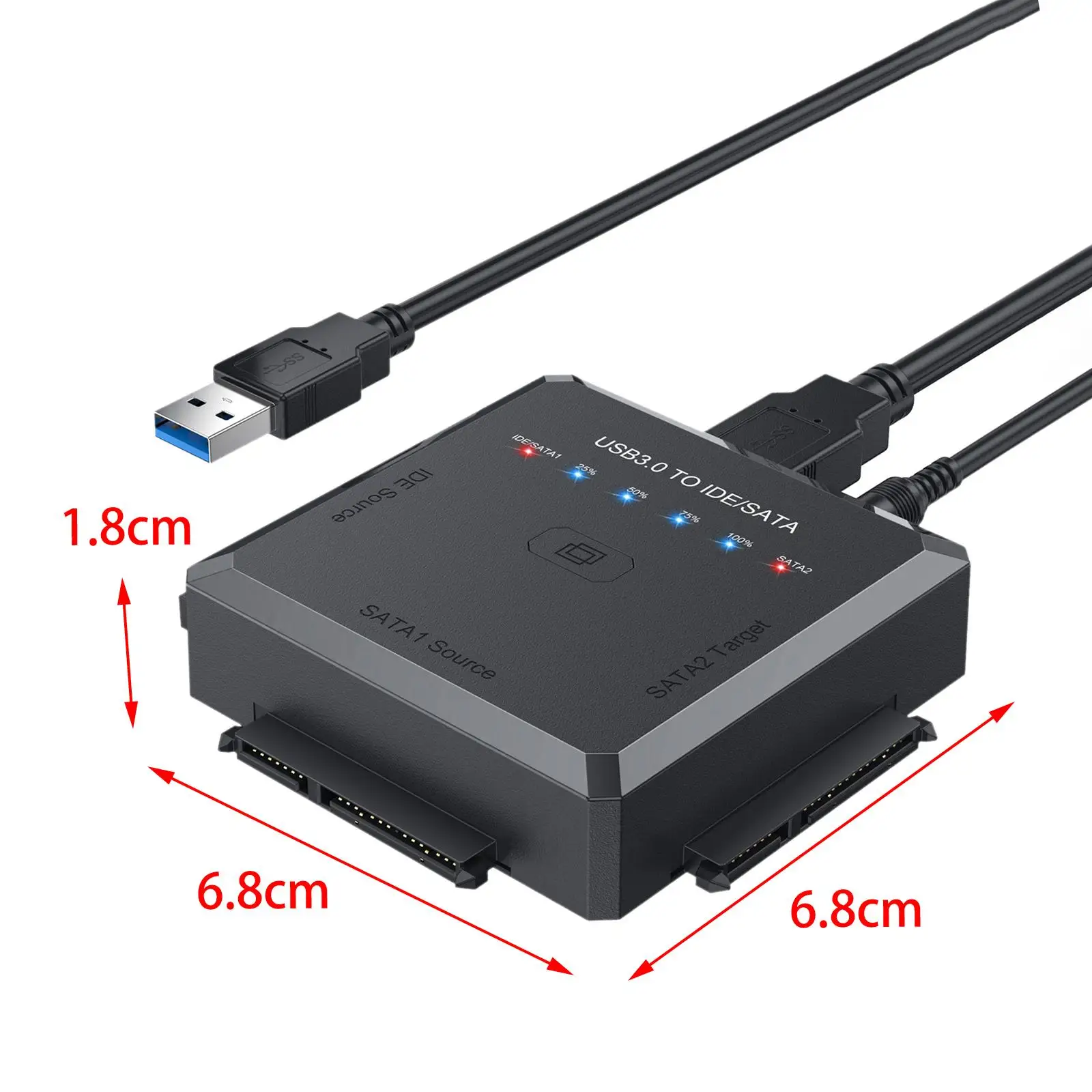 

Конвертер USB3.0 в IDE/SATA, адаптер для штепсельной вилки австралийского стандарта, полезное быстрое устройство, высокая скорость для 2,5 3,5 дюймового HDD/SSD/IDE DVD Rw CD ROM