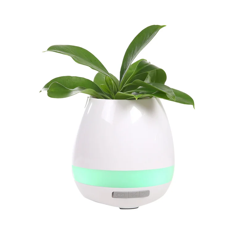 

Креативный музыкальный цветочный горшок, креативный сенсорный индукционный комнатный зеленый горшок, Беспроводная Bluetooth умная музыкальна...