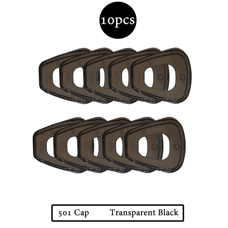 

Прозрачные черные крышки фильтров 501 ELESESAFE 5N11 для респираторов