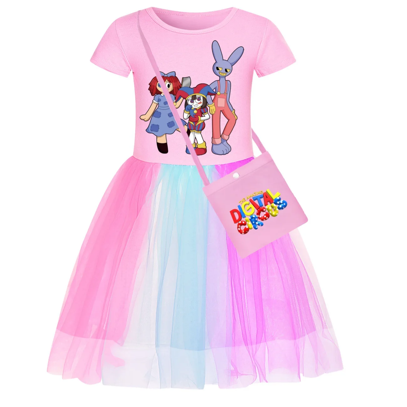 Детская одежда детские радужные удивительные Цифровые платья летняя хлопковая