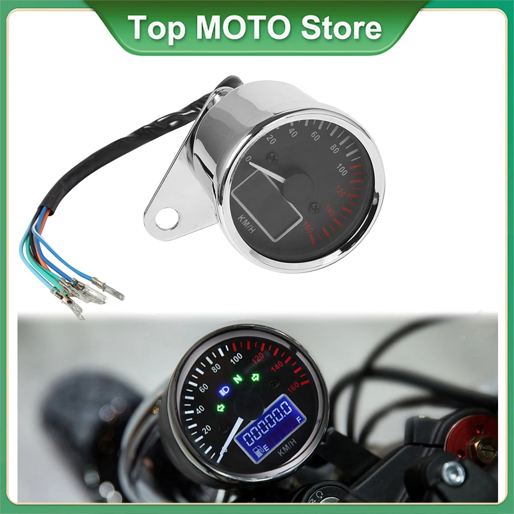 

Мотоцикл в стиле ретро, спидометр, одометр, многофункциональный топливный датчик в сборе для Honda, для Yamaha