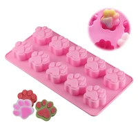 animal cartoon dog footprint cat paw silicone cake mold mousse chocolate mould 3d diy bakeware molds kitchen baking tool