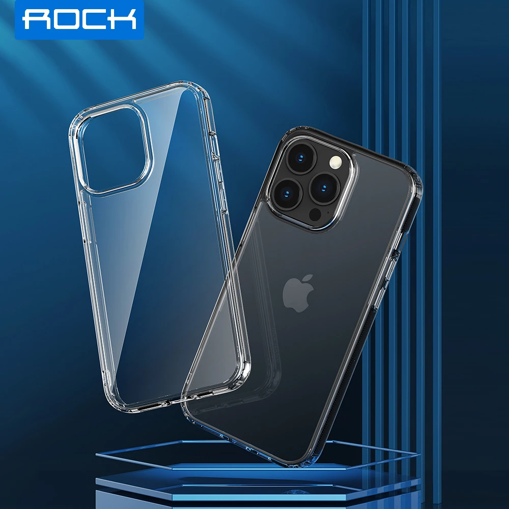 

Прозрачный чехол для iPhone 14 Pro Max, чехол Rock для iPhone с беспроводной зарядкой, Ультратонкий Прозрачный чехол из ТПУ для iPhone 14 (2022)