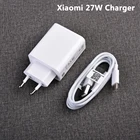 Быстрое зарядное устройство Xiaomi Mi 27 Вт EUUS, турбо зарядное устройство USB Type-C для 9 10 9T Pro CC9 A3 Lite Redmi K20 K30 Pro Note 7 8 9 Pro 8T