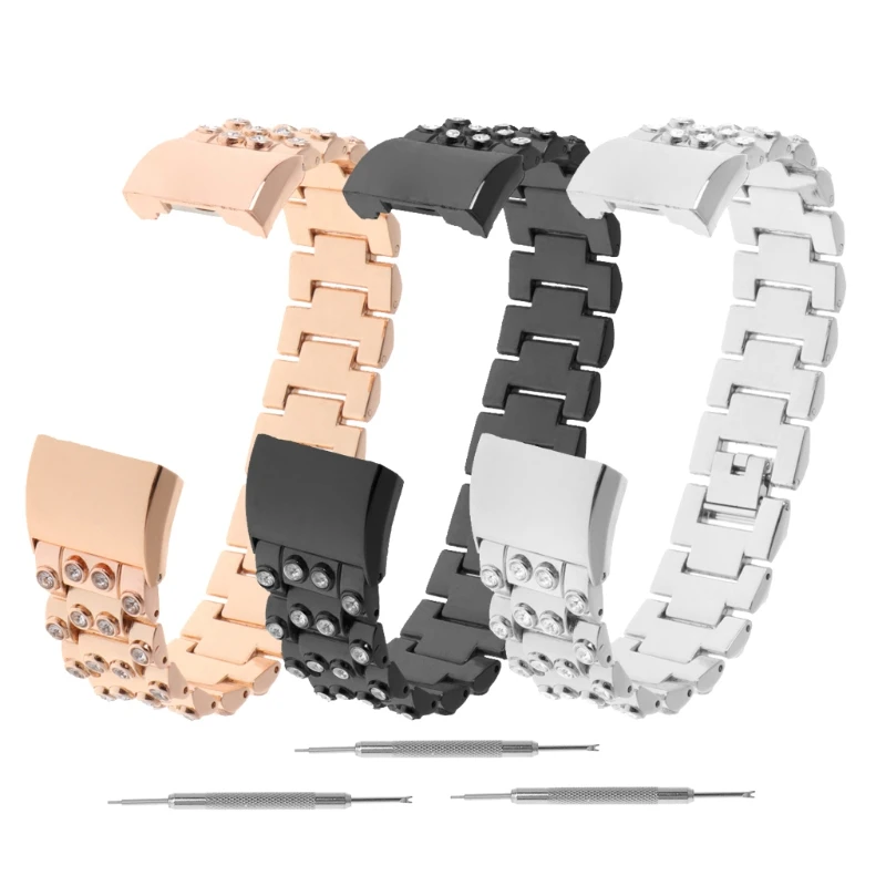 

Replacement Metal Watch Band Adjustable Wristband For Charge 2