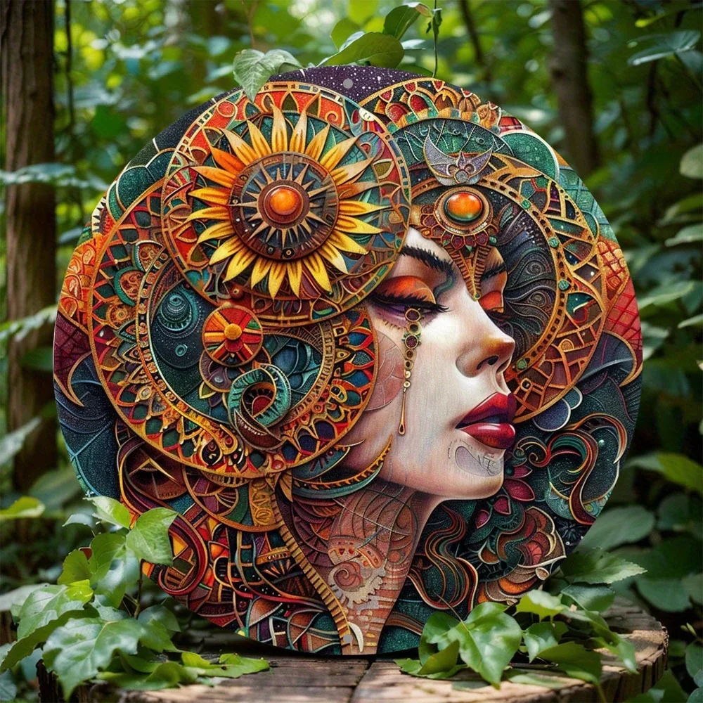 Металлический круглый алюминиевый фотофон