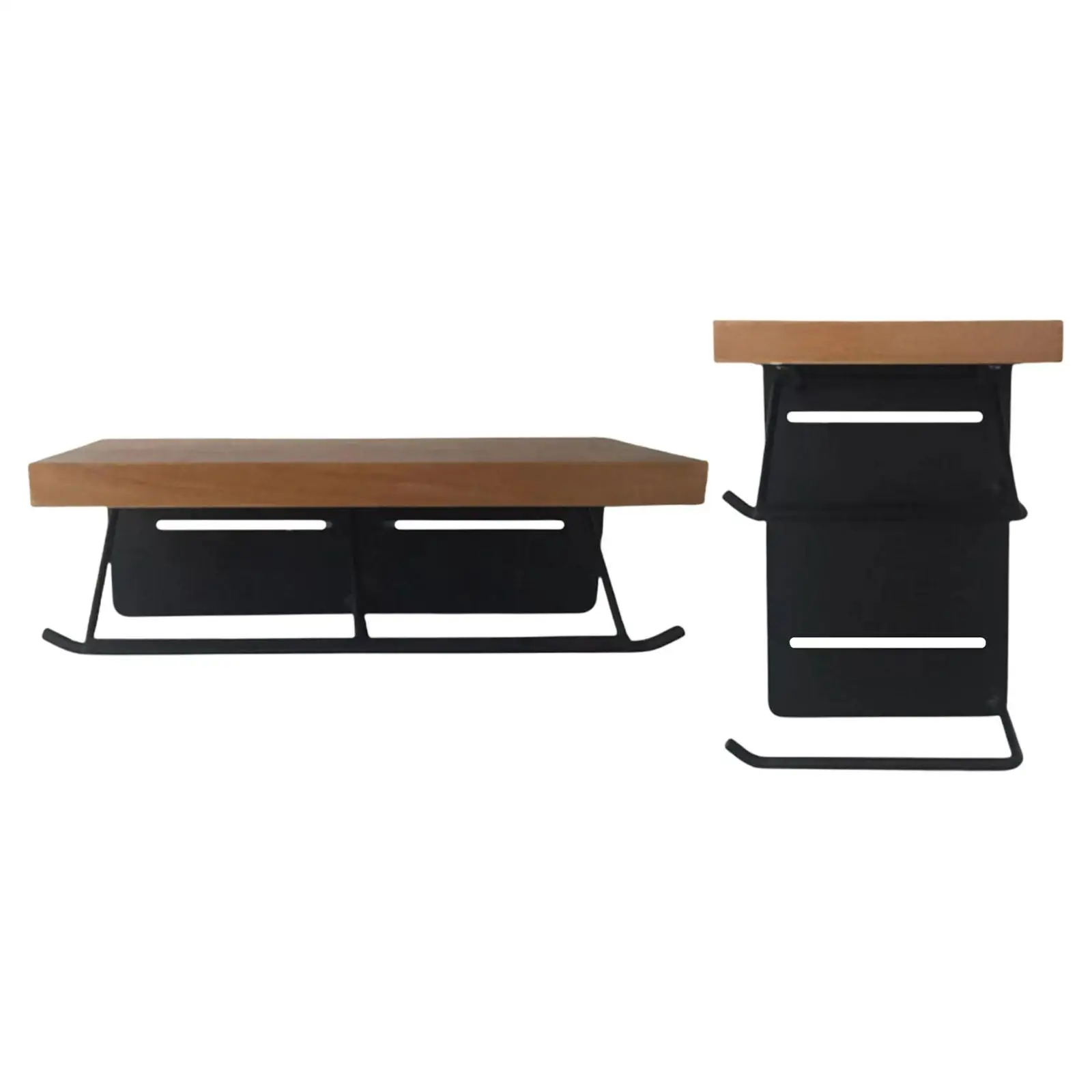 

Wall Mounted Toilet Paper Holder with Shelf Storage Space Saving Paper Towel Rack