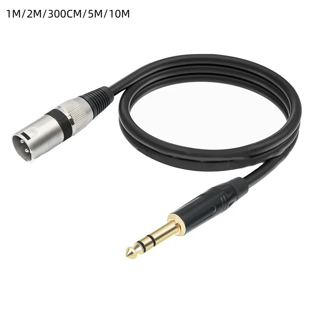 Kabel audio stereo TRS męski kabel mikrofon utleniający opakowanie zawartość części nazwa wsparcie zasilania przeciwzakłóceniowe