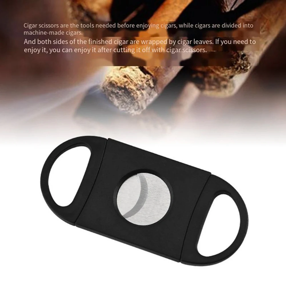 

Portable Cigar Cutter Stainless Steel Metal Cutter with Plastic Handles clipper Smoking Accessories Gifts For Man cool gadgets