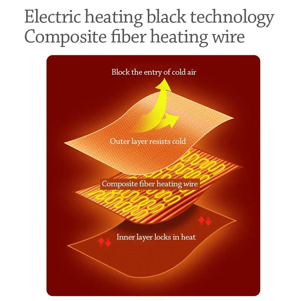 Бытовое носимое USB-одеяло с электрическим подогревом теплая одежда портативная